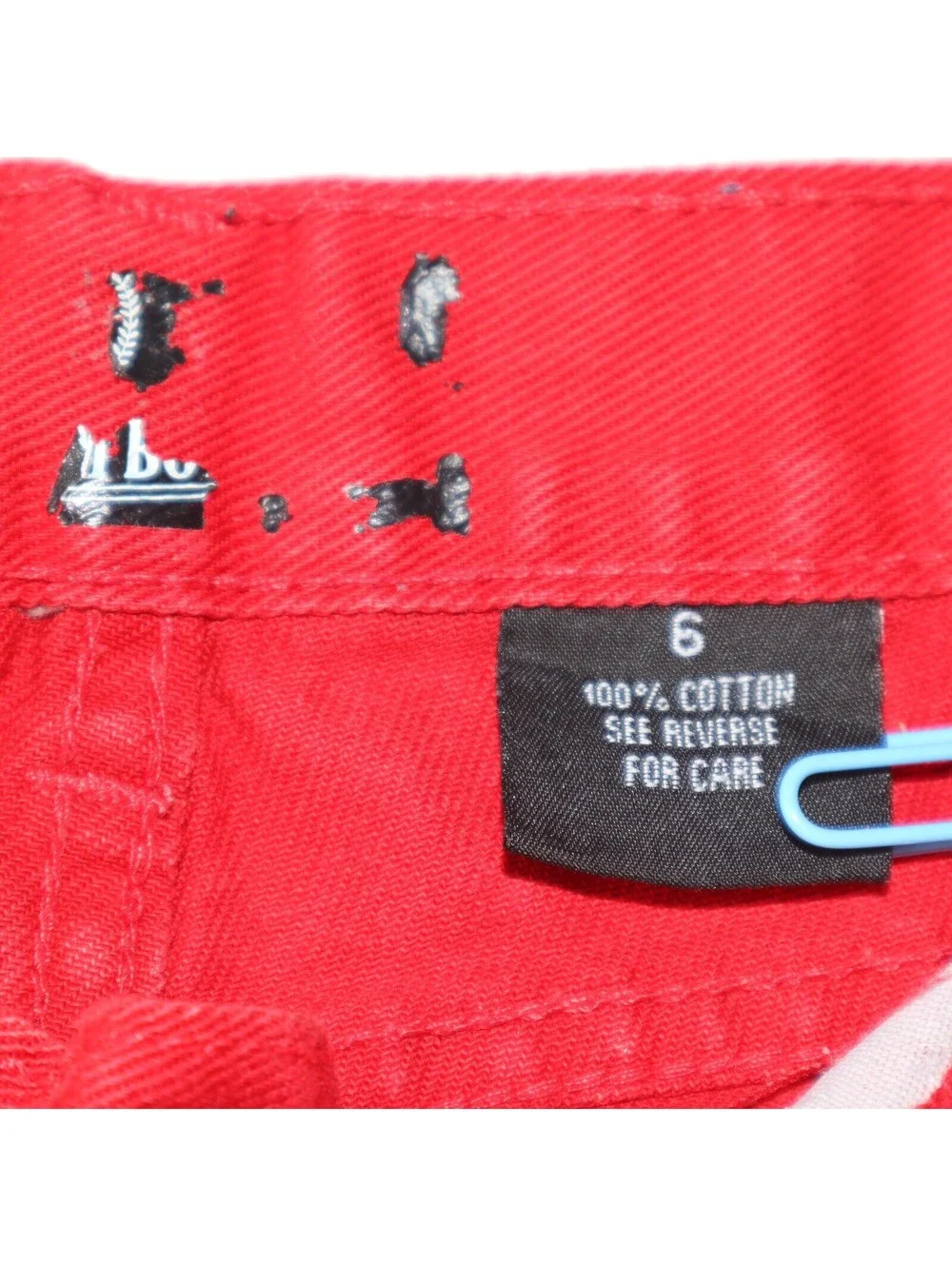 No Boundaries Boys Pants Size 6 Red Splatter Print